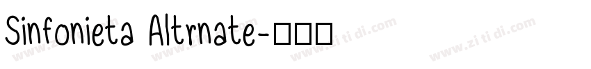 Sinfonieta Altrnate字体转换